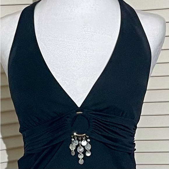 Women’s Tankini - La Blanca - Embellished Halter & Bikini Bottom - Size M - Picture 6 of 16